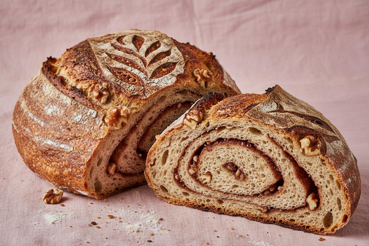 Walnut Cinnamon Sourdough
